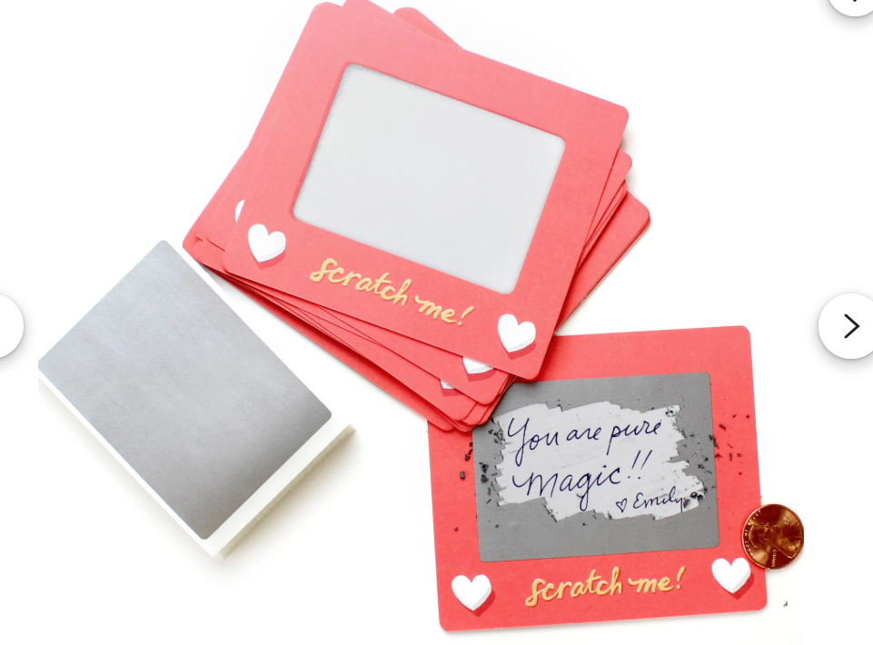 Surprise Sweet Scratch Cards for Couples Romantic Date Night Game for Couples Valentine Playing Card - SantaSocks