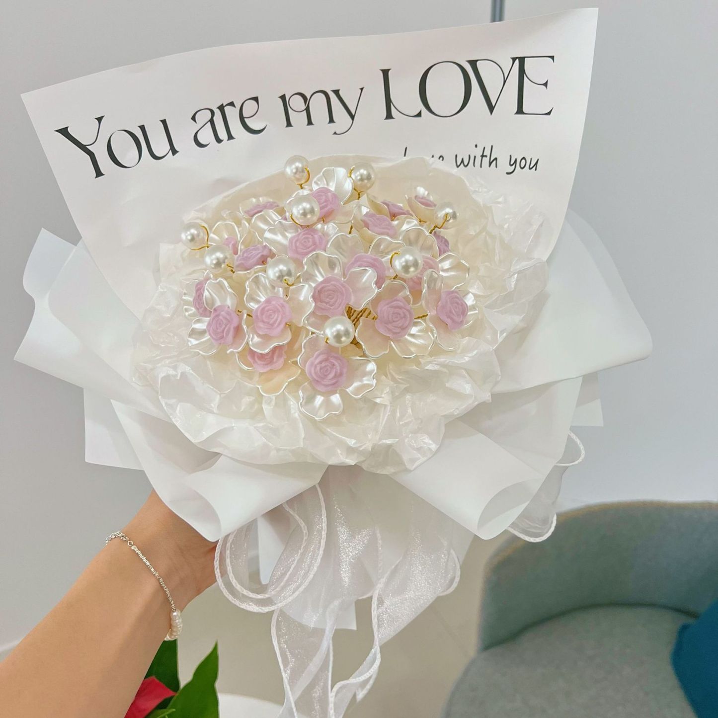 Diy Homemade Imitation Bouquet Of Roses For Girlfriend Mother'S Day Gift