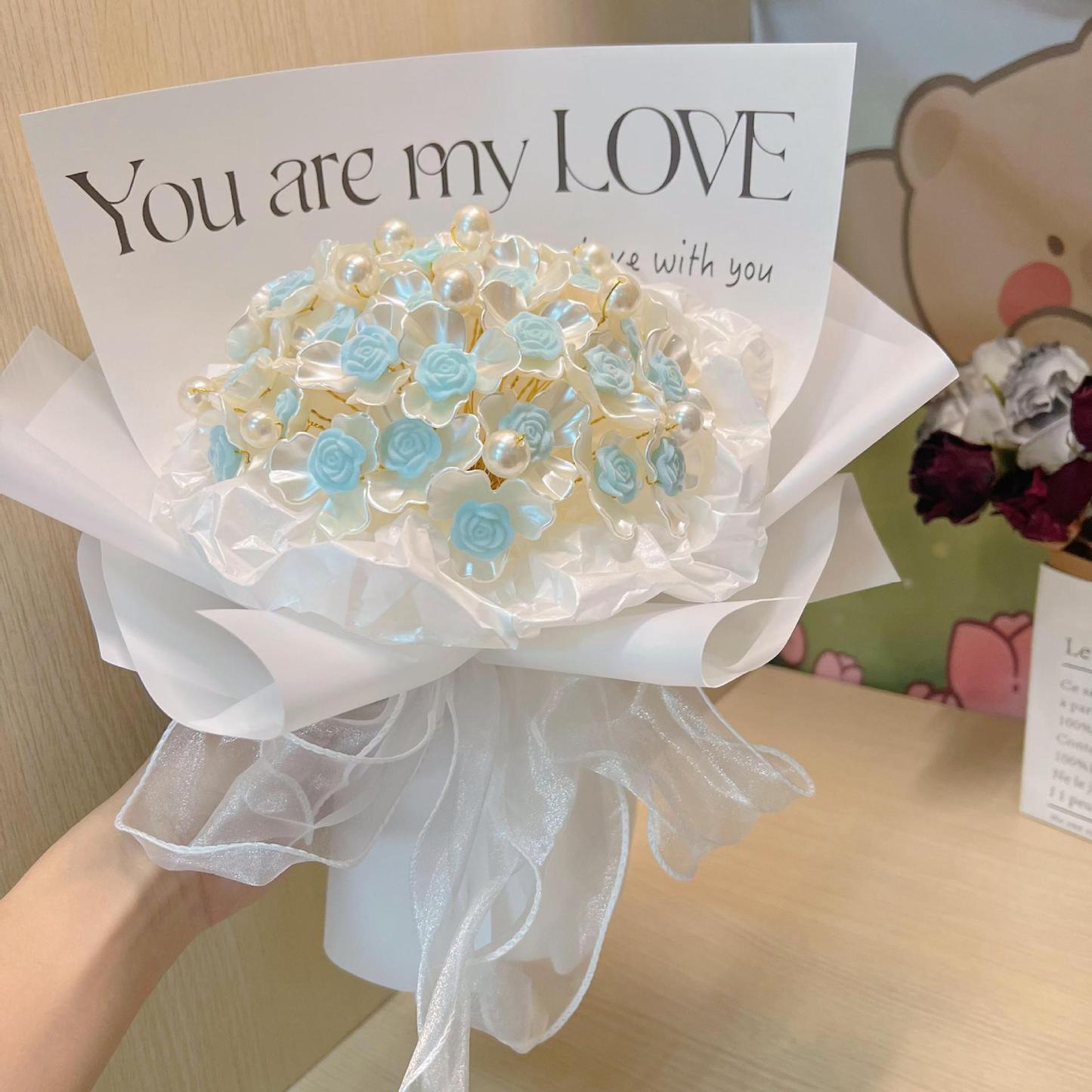 Diy Homemade Imitation Bouquet Of Roses For Girlfriend Mother'S Day Gift