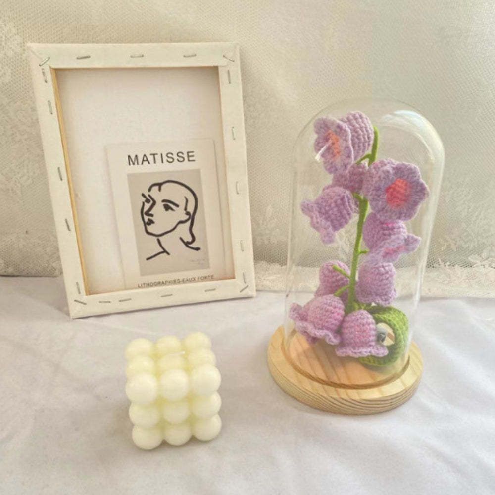 Lily of the Valley Flower Night Lights Crochet Artificial Lily Lamp Home Decor Gifts - SantaSocks