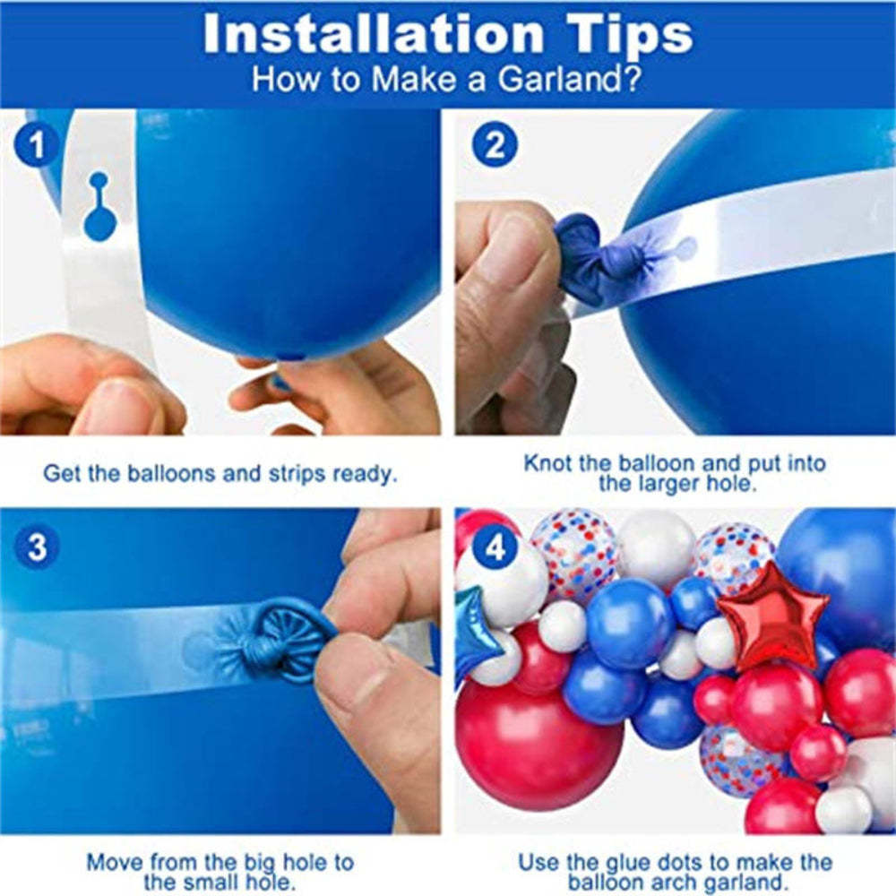 4th of July Foil Balloons Kits Patriotic Independence Day Balloons Party Supplies - SantaSocks