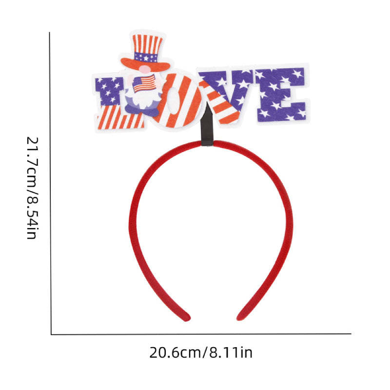 12 Pcs Independence Day Headband Party Accessories Favors Decorations for 4th of July - SantaSocks