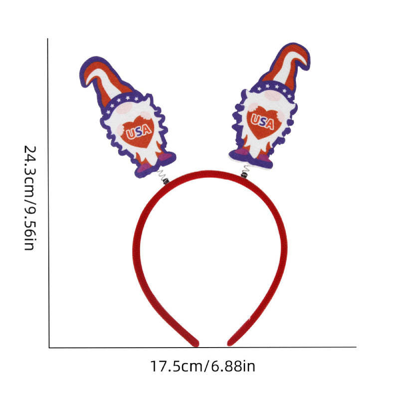 12 Pcs Independence Day Headband Party Accessories Favors Decorations for 4th of July - SantaSocks