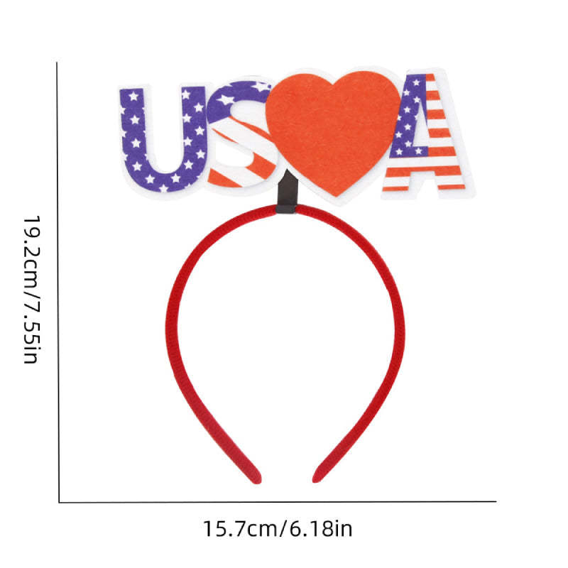 12 Pcs Independence Day Headband Party Accessories Favors Decorations for 4th of July - SantaSocks