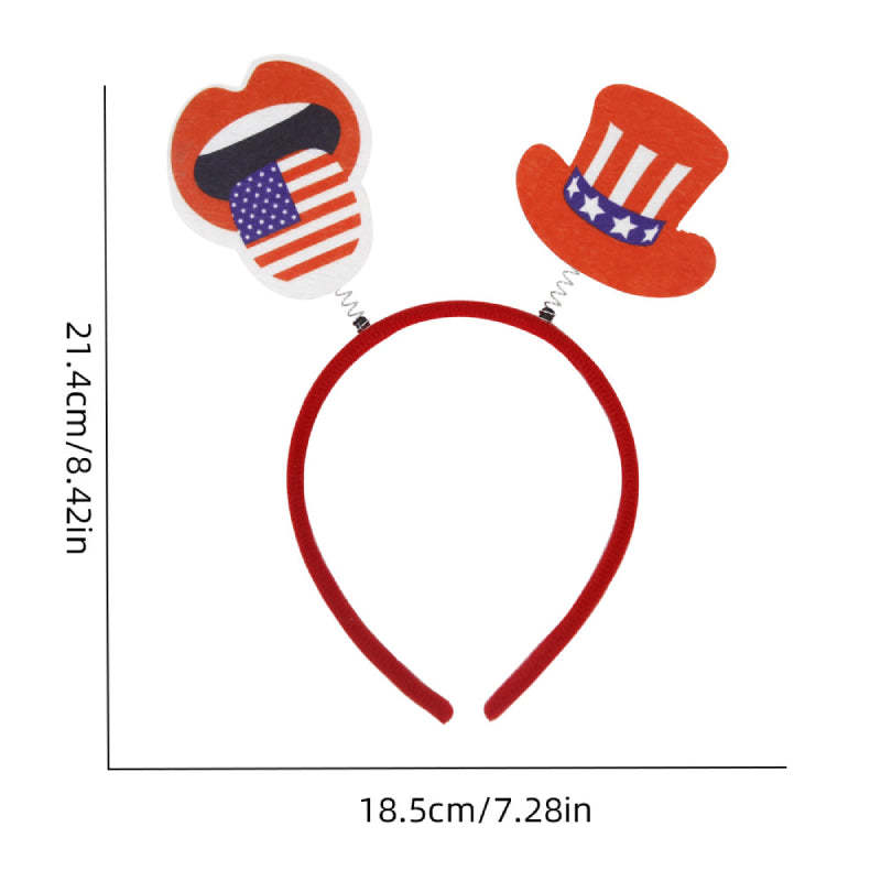 12 Pcs Independence Day Headband Party Accessories Favors Decorations for 4th of July - SantaSocks