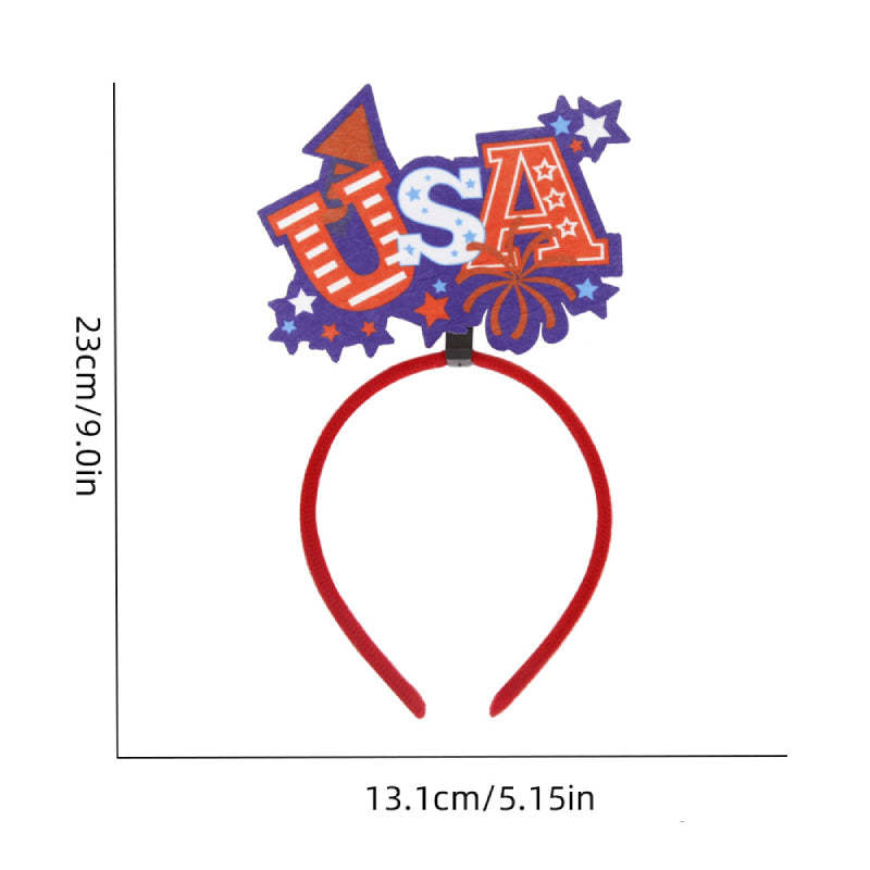 12 Pcs Independence Day Headband Party Accessories Favors Decorations for 4th of July - SantaSocks