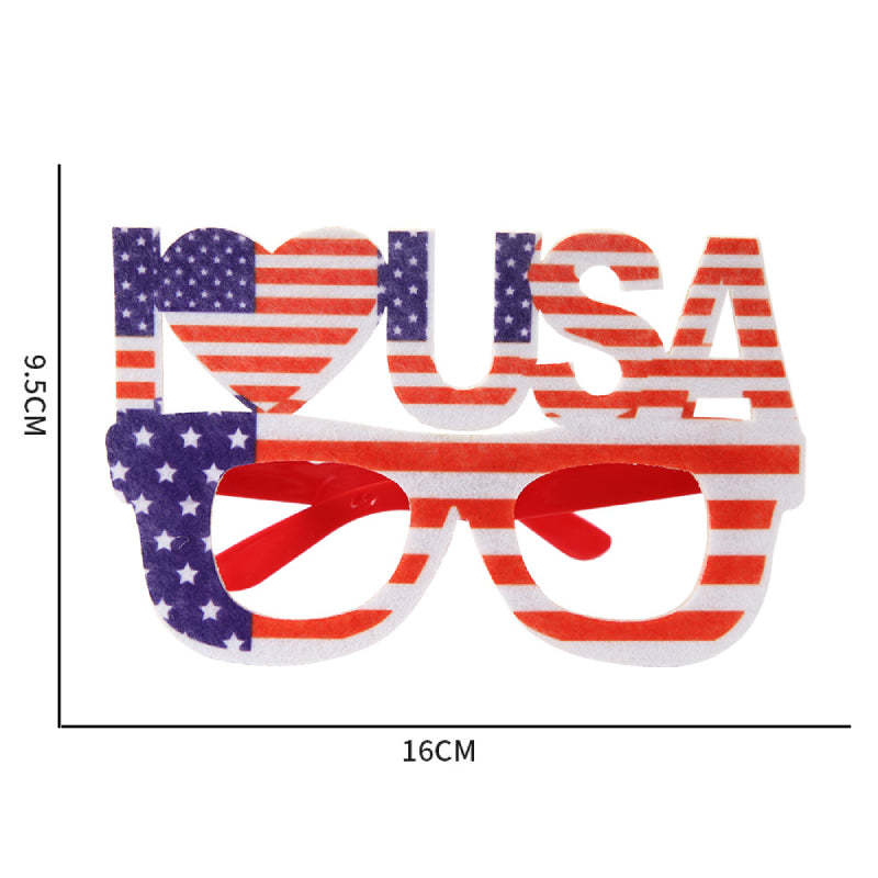 12 Pcs 4th of July American Flag Glasses for Patriotic Party Independence Day Party Accessories - SantaSocks