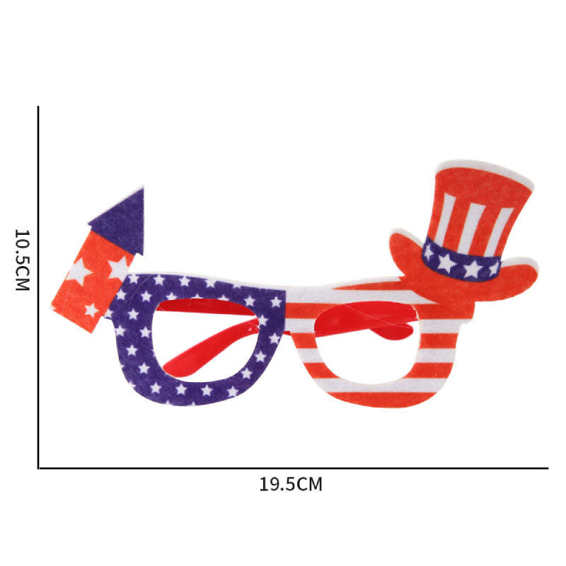 12 Pcs 4th of July American Flag Glasses for Patriotic Party Independence Day Party Accessories - SantaSocks