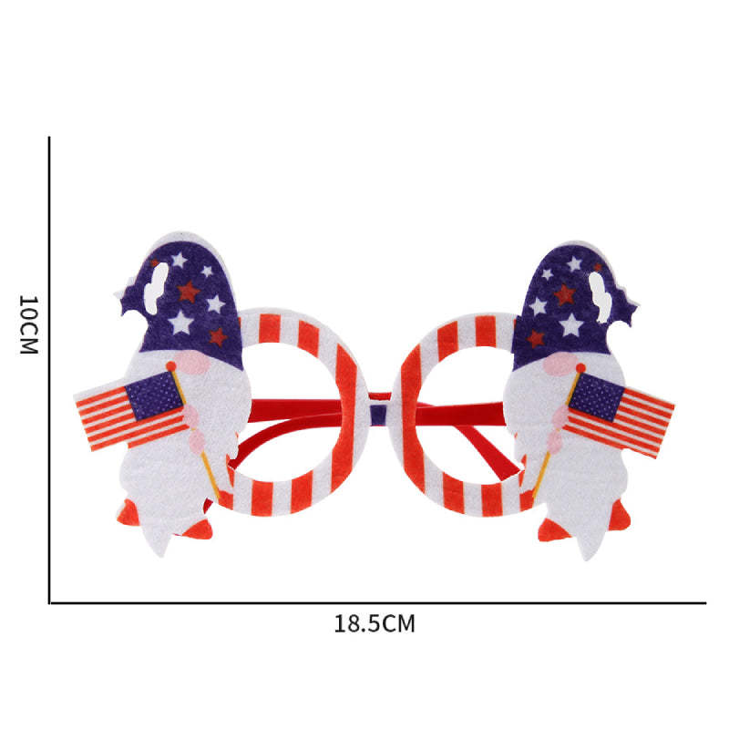 12 Pcs 4th of July American Flag Glasses for Patriotic Party Independence Day Party Accessories - SantaSocks
