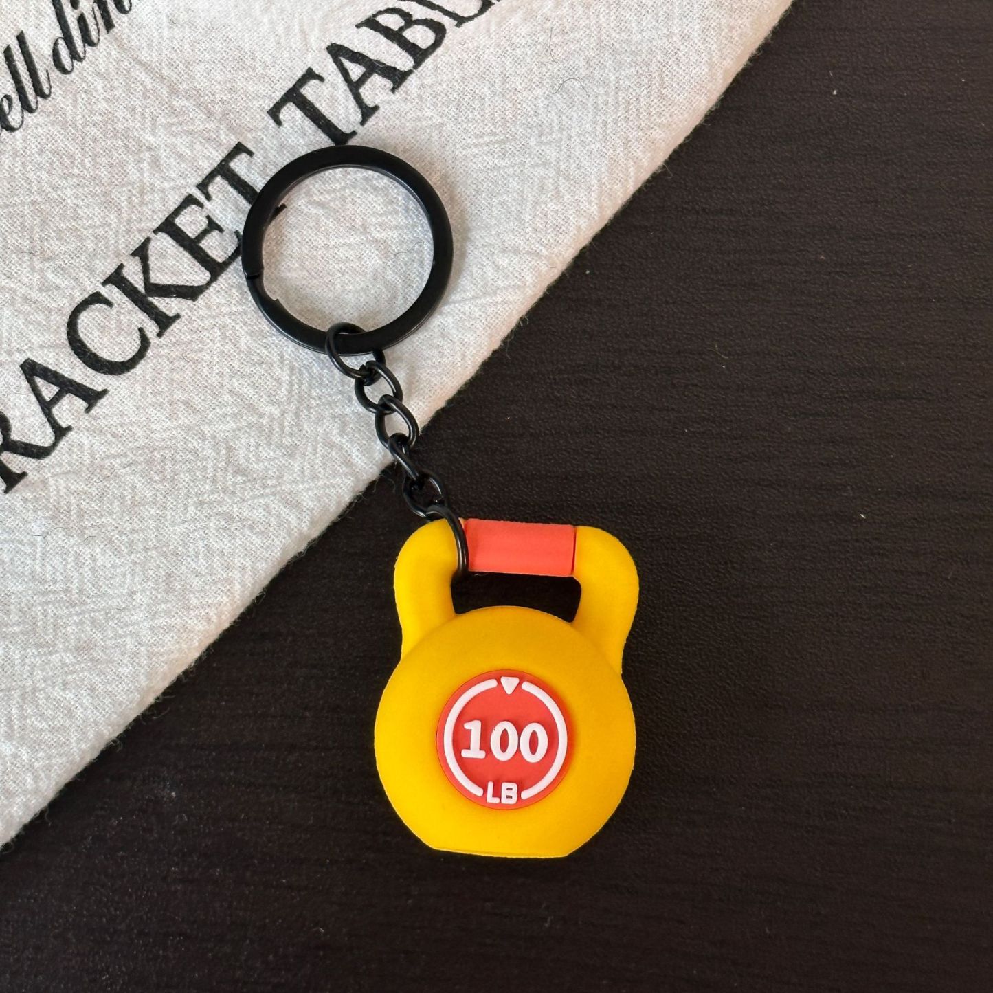 Bell Kettle Keychain Fitness Keychain Accessories Equipment Pendant Metal Mini Keychain