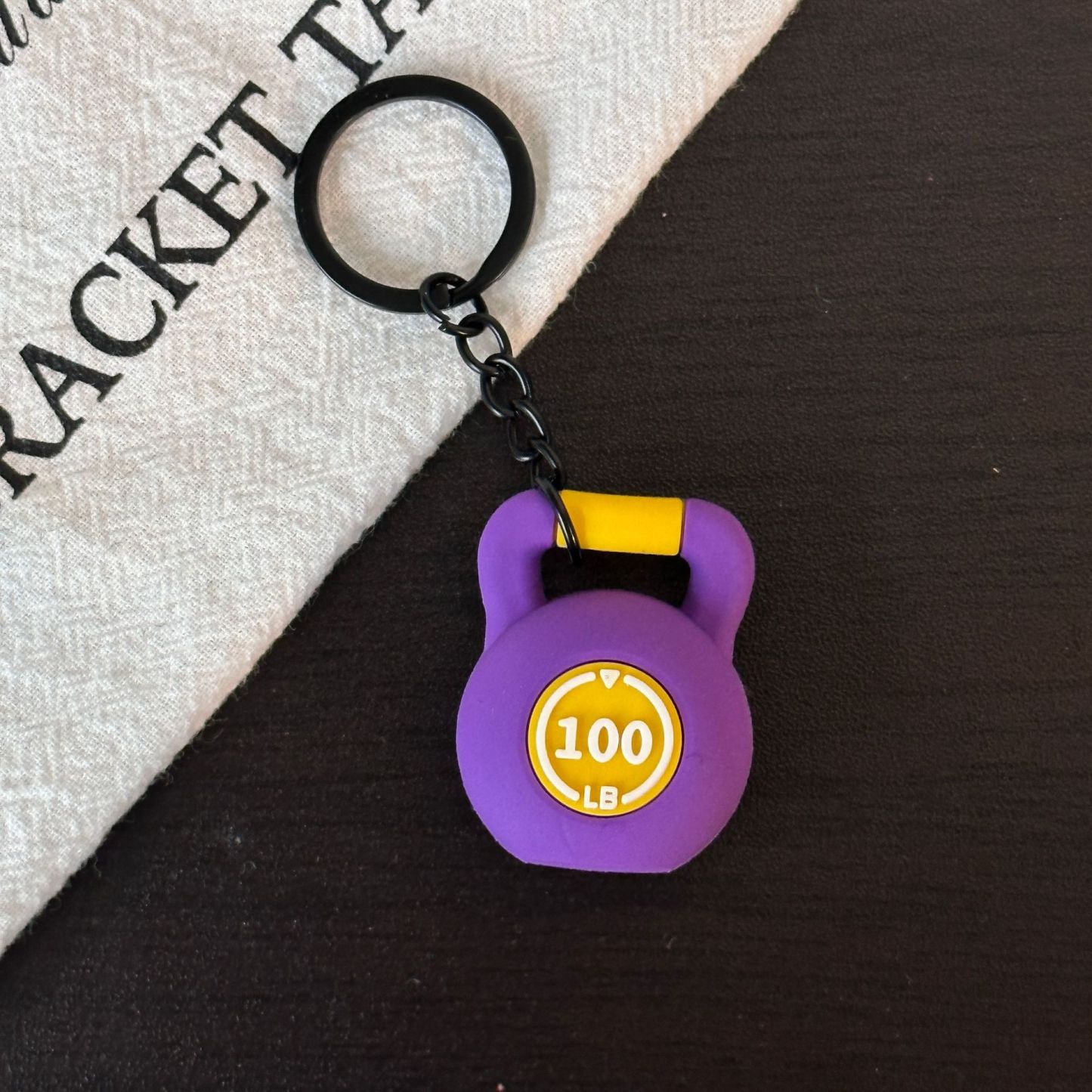 Bell Kettle Keychain Fitness Keychain Accessories Equipment Pendant Metal Mini Keychain