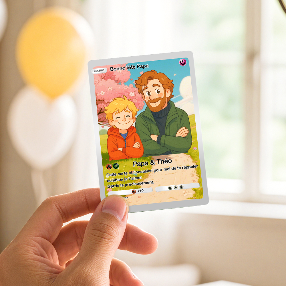 Custom Anime Couple Card Personalized Love Story Gift for Anniversary, Valentine's Day or Birthday - SantaSocks