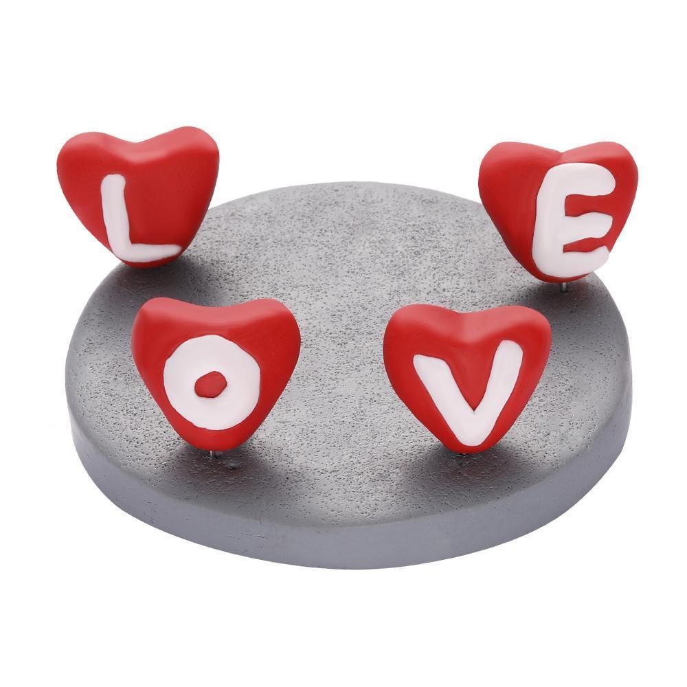 Z13 Red LOVE Heart Shape Base - SantaSocks