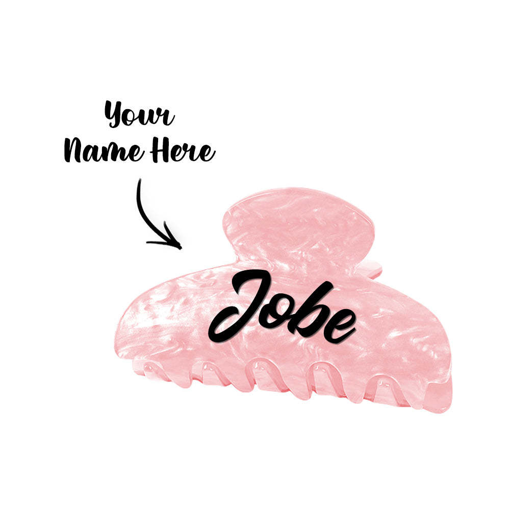 Custom Name Hair Claw Clips Personalized Hair Accessories Gift for Her - SantaSocks