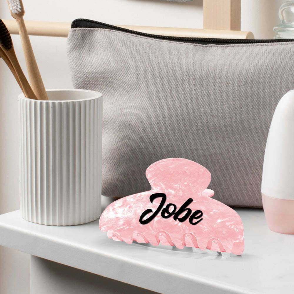 Custom Name Hair Claw Clips Personalized Hair Accessories Gift for Her - SantaSocks