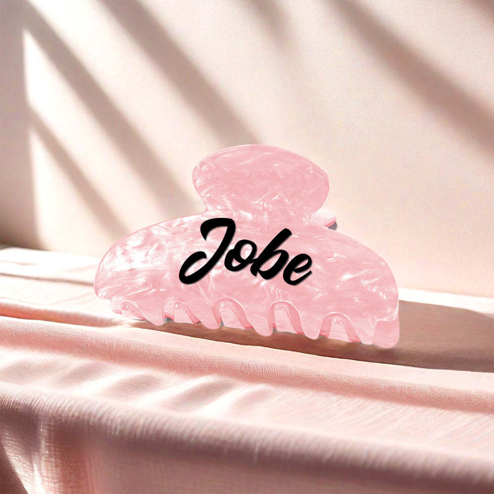 Custom Name Hair Claw Clips Personalized Hair Accessories Gift for Her - SantaSocks