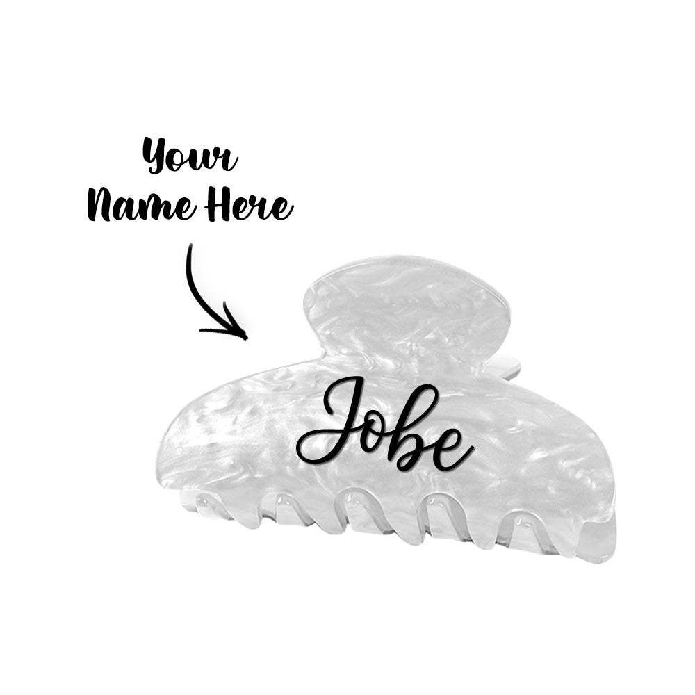 Custom Name Hair Claw Clips Personalized Hair Accessories Gift for Her - SantaSocks