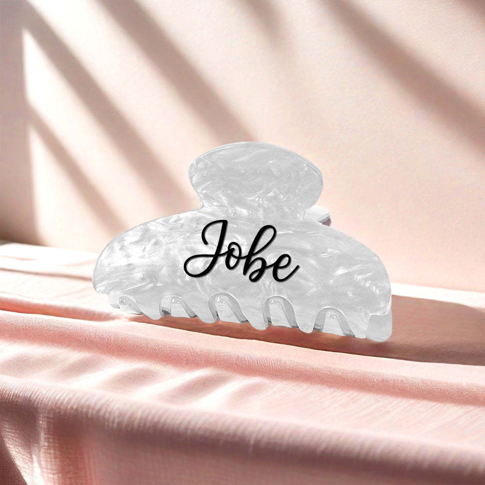 Custom Name Hair Claw Clips Personalized Hair Accessories Gift for Her - SantaSocks