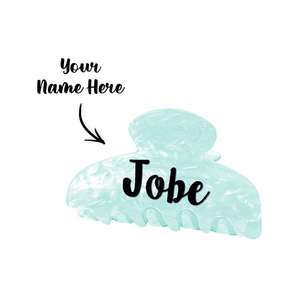 Custom Name Hair Claw Clips Personalized Hair Accessories Gift for Her - SantaSocks