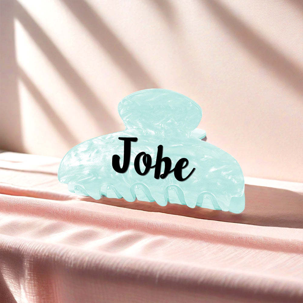 Custom Name Hair Claw Clips Personalized Hair Accessories Gift for Her - SantaSocks