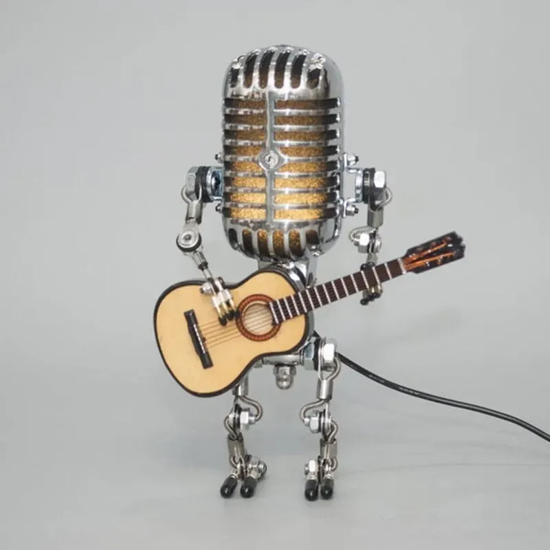 A Good Choice For Christmas Gifts-Metal Microphone Lamp