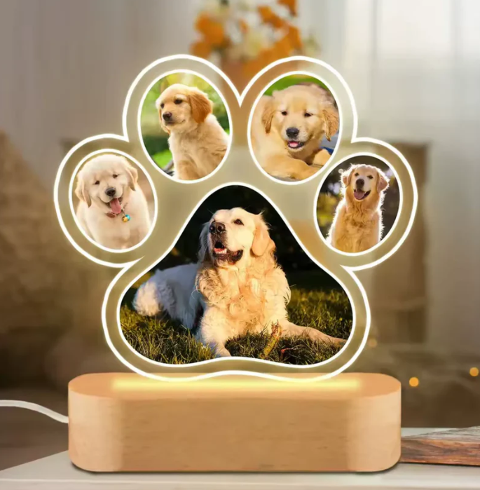 Personalized Pet Paw Lamp - SantaSocks