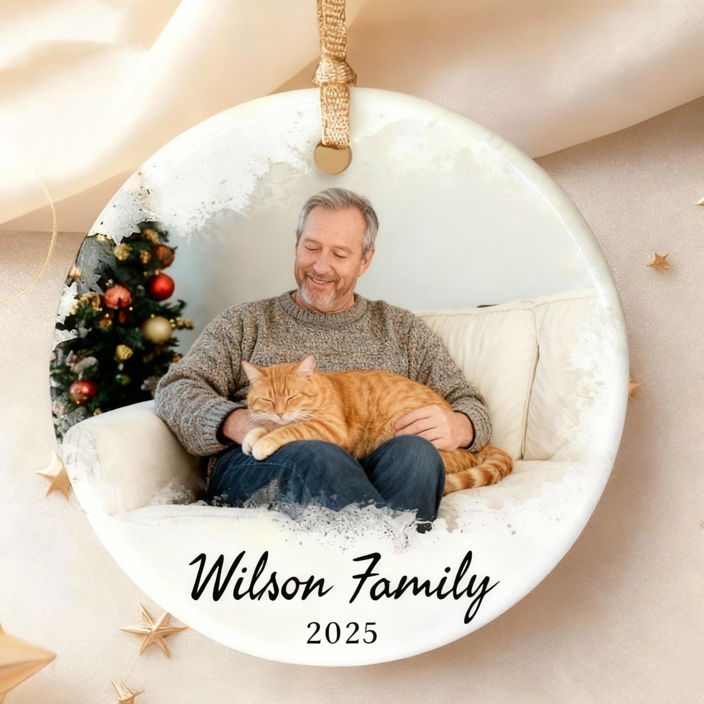 Personalized Photo Ornament, Custom Family Picture, Christmas Gift, In Memory Ornament, Unique Christmas Ornament