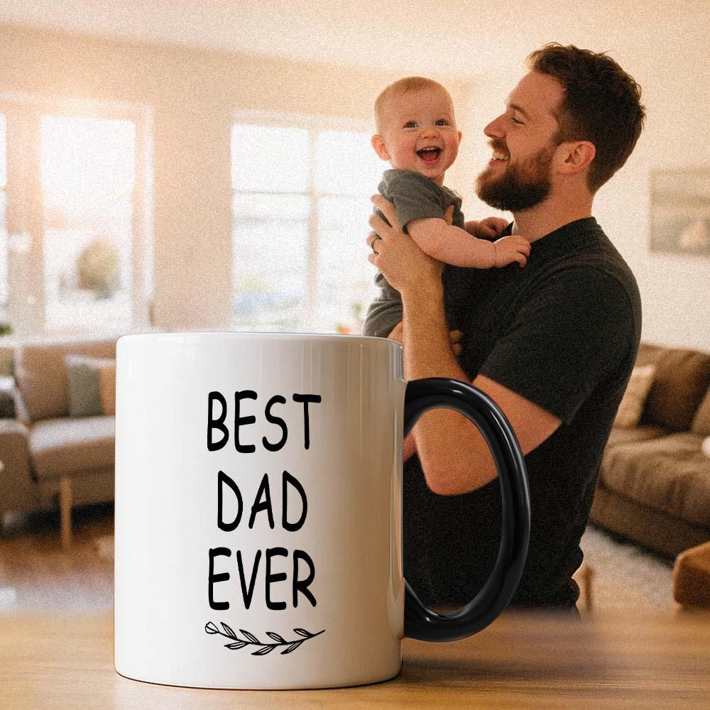 Personalized Father’s Day Mug with Photo Custom Coffee Cup for Dad Best Dad Gift