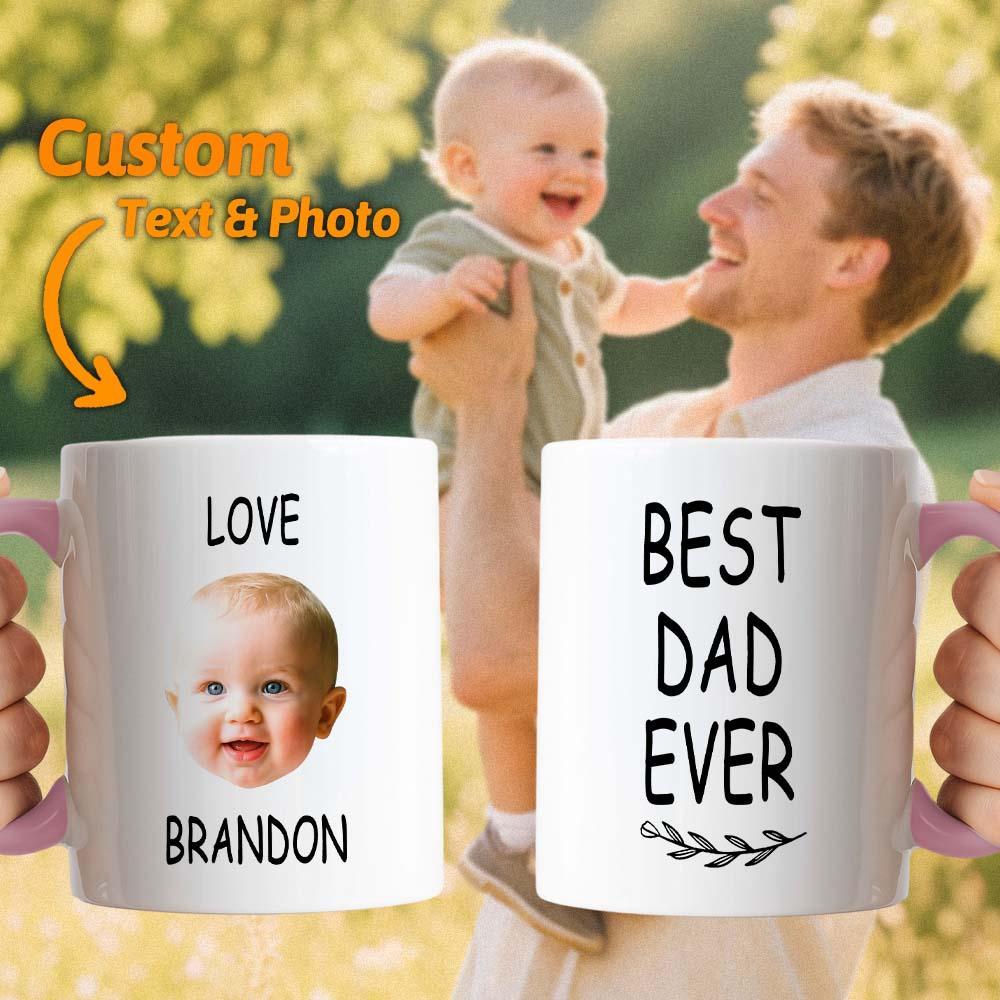 Personalized Father’s Day Mug with Photo Custom Coffee Cup for Dad Best Dad Gift