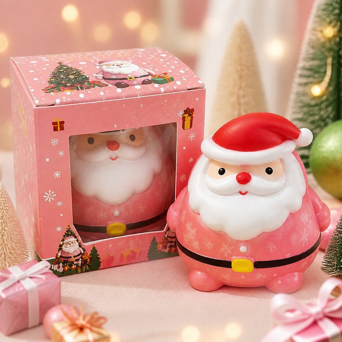 Christmas Santa Maltose Squishy Toy – Slow Rising Stress Relief Fidget