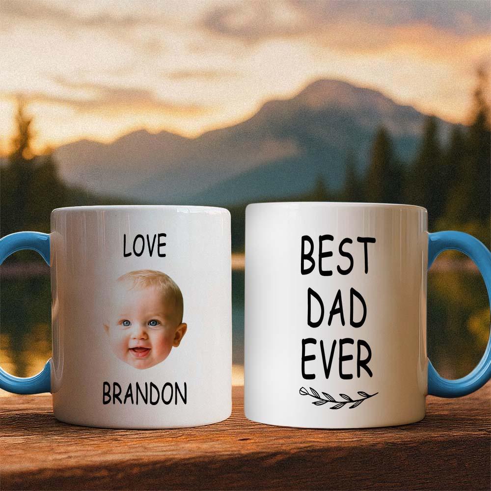 Personalized Father’s Day Mug with Photo Custom Coffee Cup for Dad Best Dad Gift