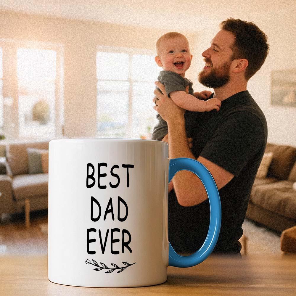 Personalized Father’s Day Mug with Photo Custom Coffee Cup for Dad Best Dad Gift