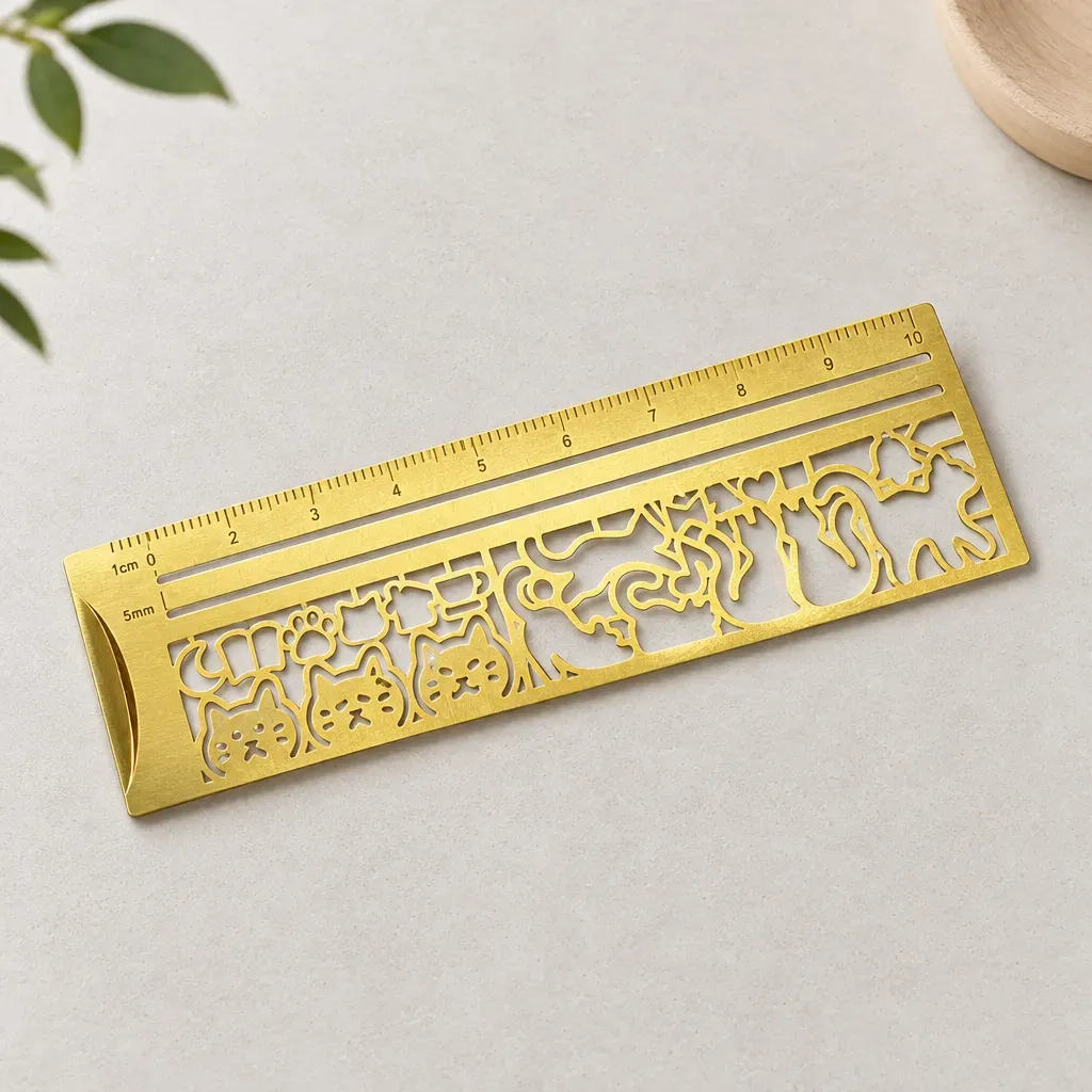 Cat-Themed Laser Cut Journal Template Ruler Set – Perfect Christmas Gift for Cat Lovers & Crafters - SantaSocks