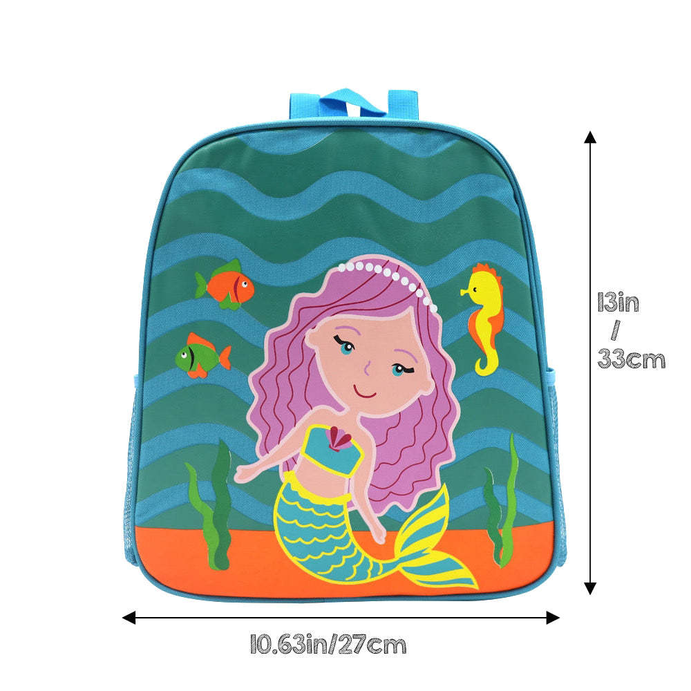 Personalized Name Embroidery Backpack Custom School Bags Back to School Gift for Kids - SantaSocks