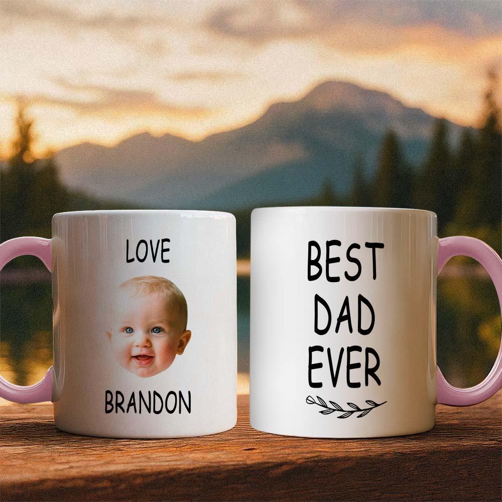 Personalized Father’s Day Mug with Photo Custom Coffee Cup for Dad Best Dad Gift