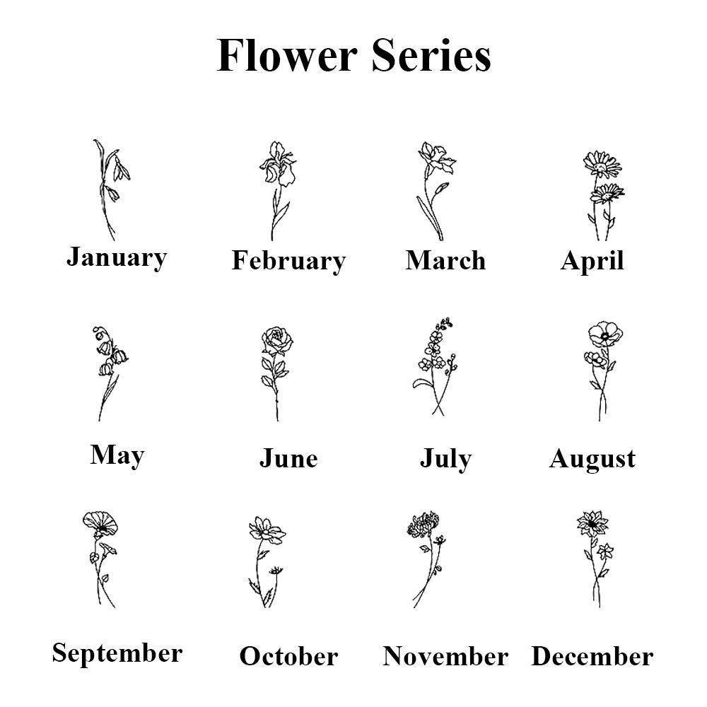 Custom Text Stethoscope ID Tag Personalized Birthflower Birthstone Stethoscope Charm Gift for Nurses RN Doctor - soufeelus