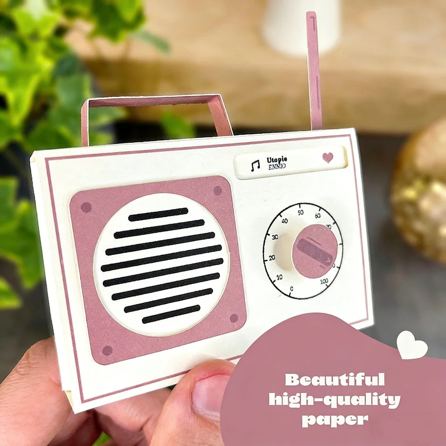 Custom Card Radio Style Card Anniversary Gift For Him Personalized Gift Wedding Anniversary Gift For Her Birthday Gift For Girlfriend Gift For Husband Romantic Love Gift