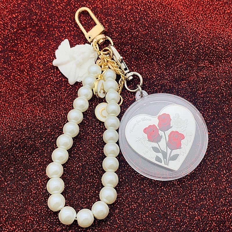 Heart-Shaped Rose Love Commemorative Coin Valentine'S Day Silver-Plated Painted Keychain Pendant Confession Coin 52 Kinds Of I Love You Coins