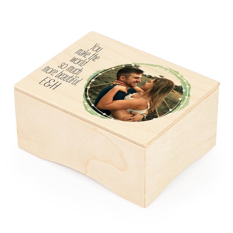 Personalized Photo Music Box, Unique Gifts for Boyfriend, Girlfriend, Couple, Christmas, Best Friend, One of a Kind Photo Music Gifts