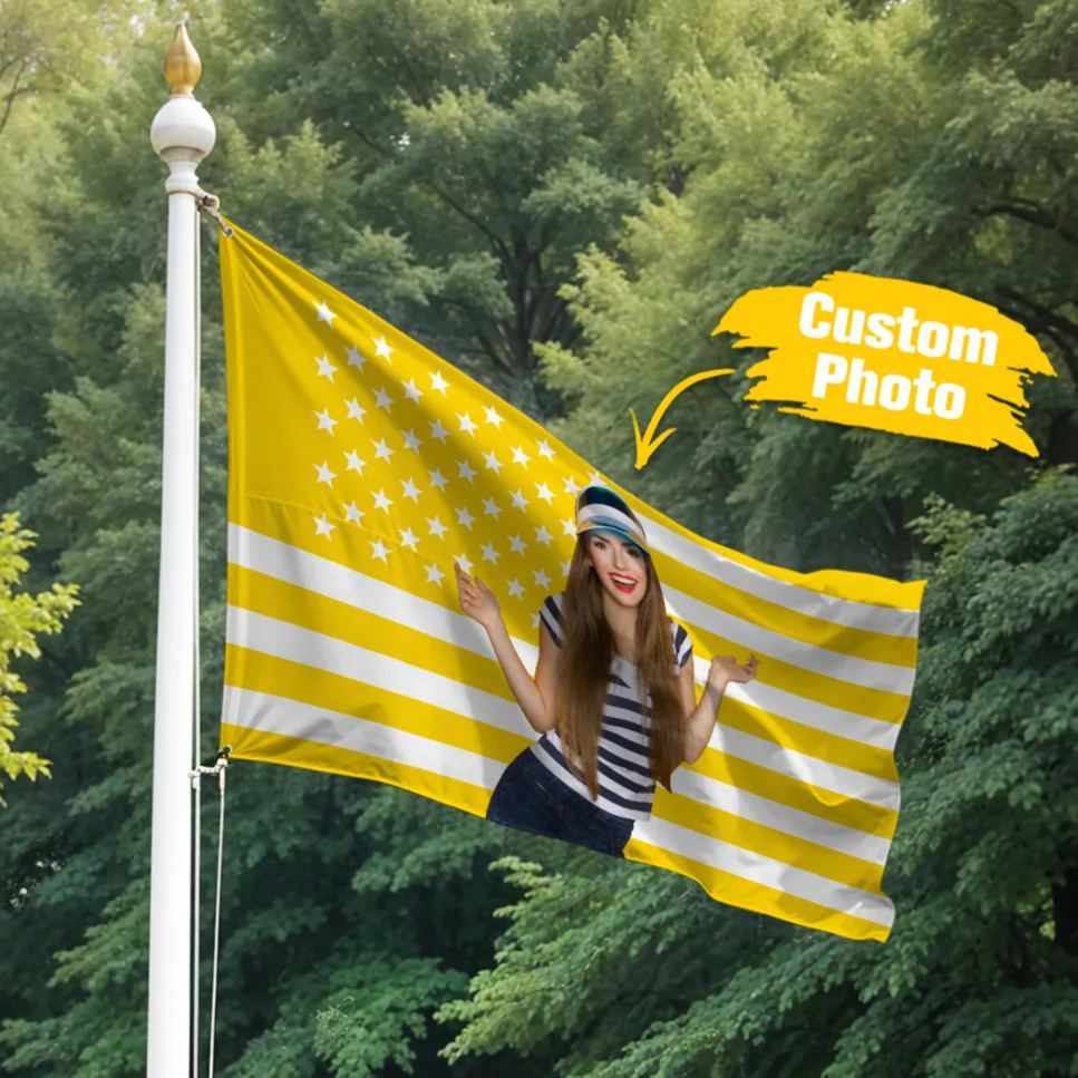 Custom Logo and Text Garden Flag Garden Flag Personalized Your Photo Flag, American Flag Style