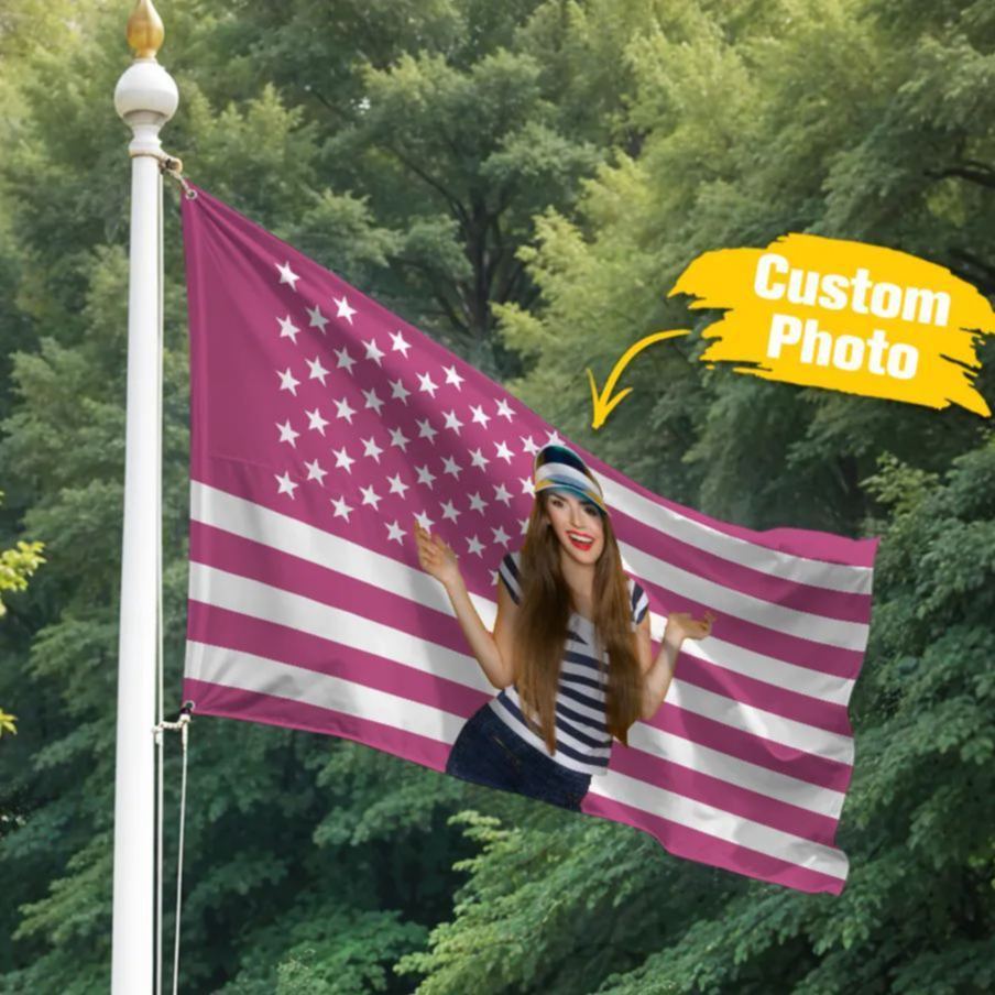 Custom Logo and Text Garden Flag Garden Flag Personalized Your Photo Flag, American Flag Style
