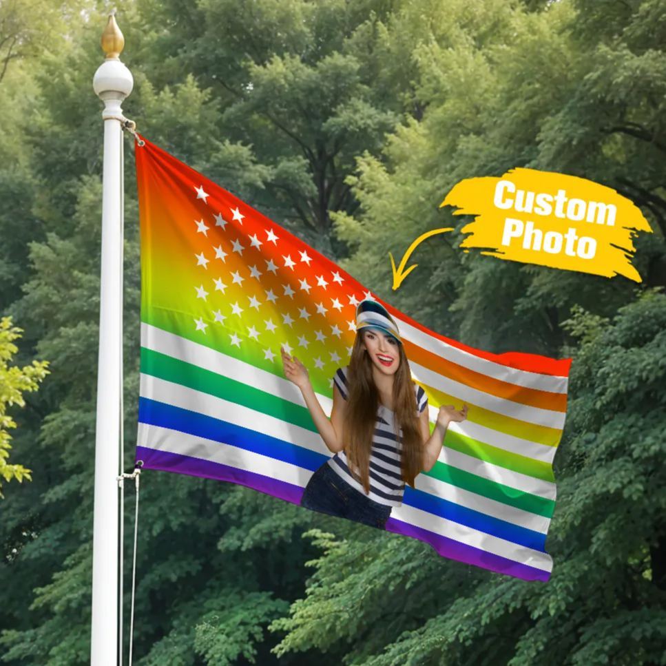 Custom Logo and Text Garden Flag Garden Flag Personalized Your Photo Flag, American Flag Style