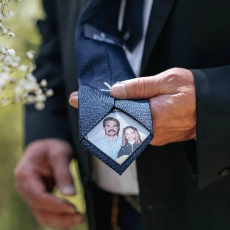 Custom Photo Patch for ties, Christmas, gifts, tie patch, grampa, wedding, father of the bride, fathers day, micro wedding, anniversary, dad