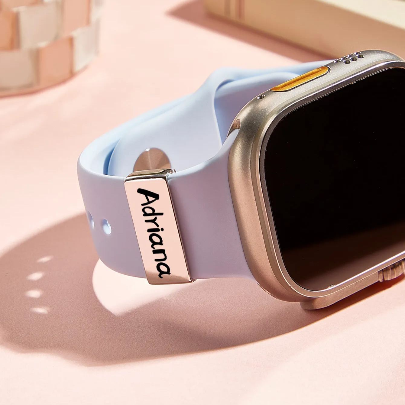 Personalized Watch Band Charm, Smart Watch Charm, Hand Stamped Personalized Gift, Nurse Week Graduation Gift Name