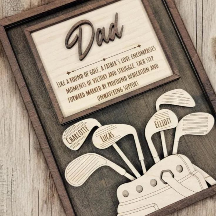 Golf Gift Dad, Golf Grandpa Gift,Father's Day Gift for Dad, Father's Day Personalized gift, Handmade Golfing Gift,Golf Birthday Gift for him