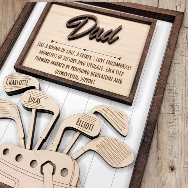 Golf Gift Dad, Golf Grandpa Gift,Father's Day Gift for Dad, Father's Day Personalized gift, Handmade Golfing Gift,Golf Birthday Gift for him