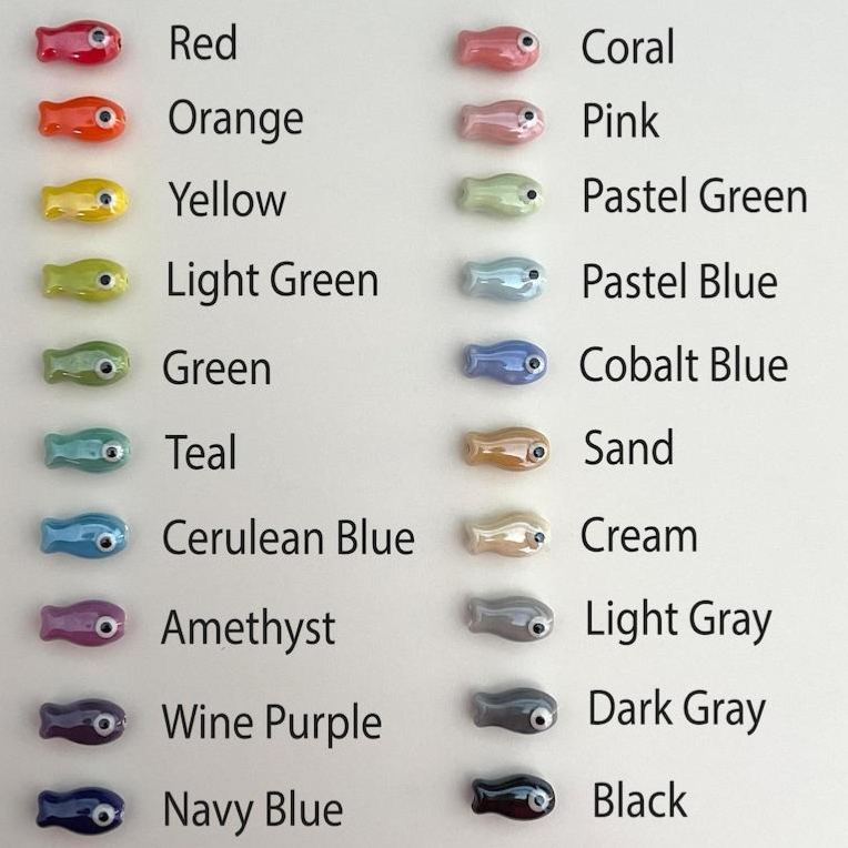 Magnetic Matching Ceramic Green Fish Keychain Duo Set Phone Bag Charm, Cute Gifts for Best Friend, Him, Boyfriend, Girlfriend, Sister
