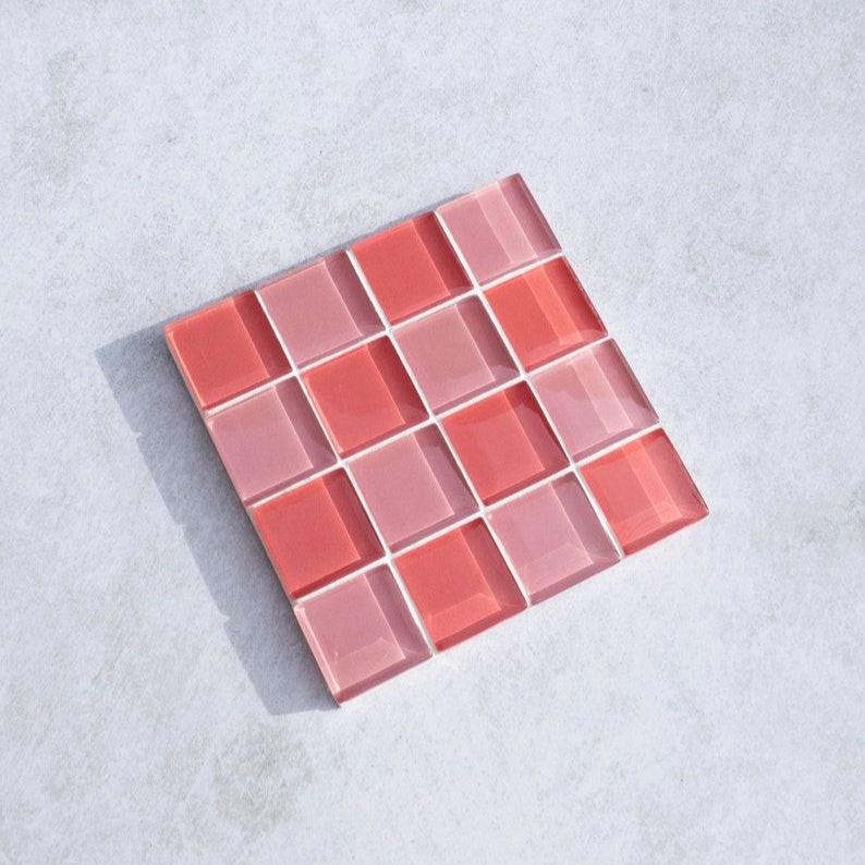 Glass Tile Coaster | Handmade Drink Coaster | Square Coaster | Housewarming Gift | Gift for Her | Gift for Him | Birthday Gifts
