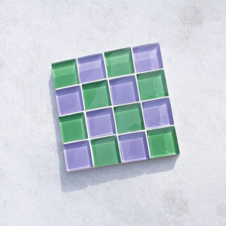 Glass Tile Coaster | Handmade Drink Coaster | Square Coaster | Housewarming Gift | Gift for Her | Gift for Him | Birthday Gifts