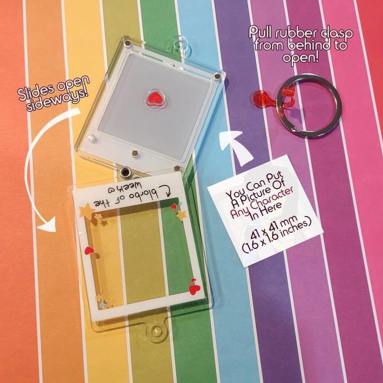 Customizable Blorbo of the Week 3 Inch Acrylic Shaker Keychain